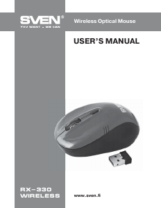 Manual Sven RX-330 Mouse