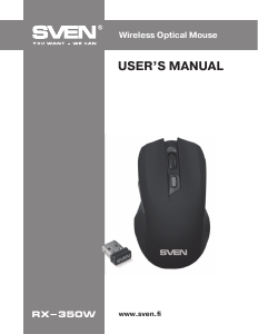 Manual Sven RX-350W Mouse