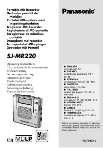 Bedienungsanleitung Panasonic SJ-MR220 MiniDisc player