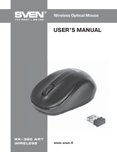 Manual Sven RX-360 Mouse