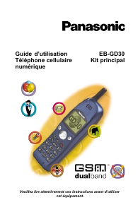 Mode d’emploi Panasonic EB-GD30 Téléphone portable