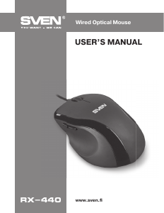 Manual Sven RX-440 Mouse
