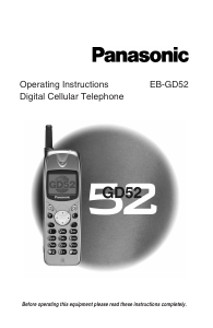 Manual Panasonic EB-GD52 Mobile Phone