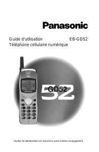 Mode d’emploi Panasonic EB-GD52 Téléphone portable