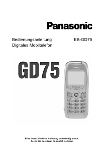 Bedienungsanleitung Panasonic EB-GD75 Handy