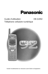 Mode d’emploi Panasonic EB-GD92 Téléphone portable