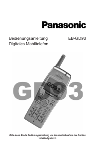 Bedienungsanleitung Panasonic EB-GD93 Handy