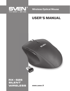 Manual Sven RX-525 Mouse