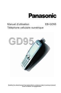 Mode d’emploi Panasonic EB-GD95 Téléphone portable