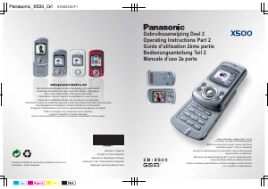 Manuale Panasonic EB-X500 Telefono cellulare