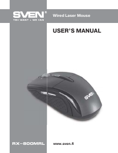 Manual Sven RX-800MRL Mouse