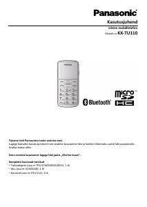 Kasutusjuhend Panasonic KX-TU110 Mobiiltelefon