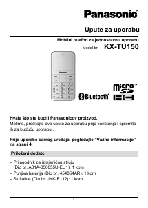Priručnik Panasonic KX-TU150 Mobilni telefon