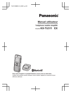 Mode d’emploi Panasonic KX-TU311EXWE Téléphone portable