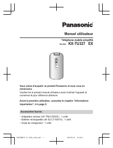 Mode d’emploi Panasonic KX-TU327EXBE Téléphone portable