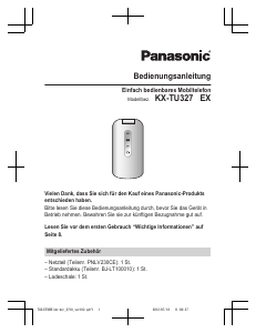 Bedienungsanleitung Panasonic KX-TU327EXBE Handy