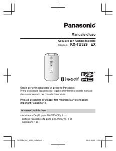 Manuale Panasonic KX-TU329EX Telefono cellulare