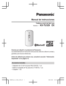 Manual de uso Panasonic KX-TU329EXME Teléfono móvil