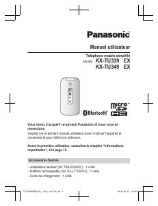 Mode d’emploi Panasonic KX-TU339EX Téléphone portable