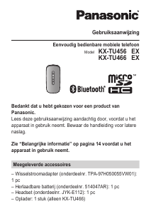 Наръчник Panasonic KX-TU456 Мобилен телефон