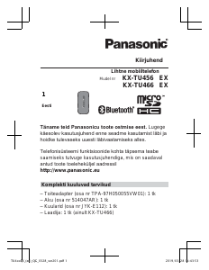 Kasutusjuhend Panasonic KX-TU466 Mobiiltelefon