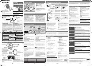 Mode d’emploi Panasonic SV-MP110V Lecteur Mp3