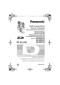 Manual de uso Panasonic SV-SD510 Reproductor de Mp3