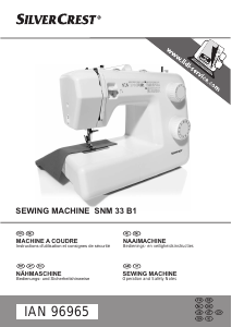 Manual SilverCrest SNM 33 B1 Sewing Machine