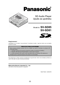 Priručnik Panasonic SV-SD81EG Mp3 reproduktor