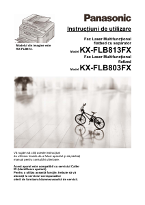 Manual Panasonic KX-FLB803FX Imprimantă multifuncţională