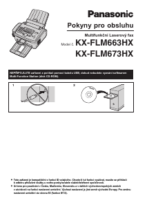 Manuál Panasonic KX-FLM673HX Multifunkční tiskárna