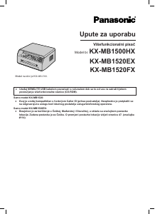 Priručnik Panasonic KX-MB1520FX Višenamjenski pisač