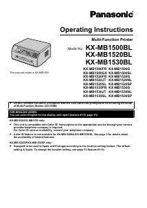 Handleiding Panasonic KX-MB1530BL Multifunctional printer