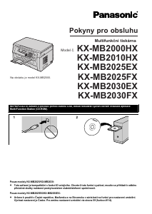 Manuál Panasonic KX-MB2025FX Multifunkční tiskárna