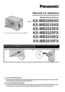 Návod Panasonic KX-MB2025FX Multi varič