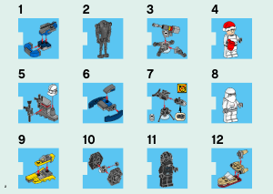 Manual Lego set 75056 Star Wars Advent calendar