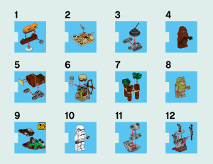 Bruksanvisning Lego set 75097 Star Wars Advent calendar