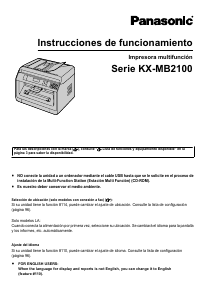 Manual de uso Panasonic KX-MB2120EU Impresora multifunción