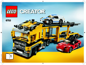 Bedienungsanleitung Lego set 6753 Creator Autotransporter