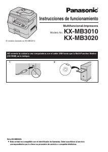 Manual de uso Panasonic KX-MB3010KXMB3020 Impresora multifunción