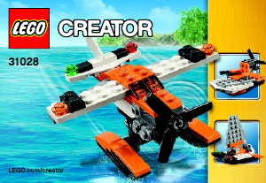 Manual de uso Lego set 31028 Creator Hidroavión