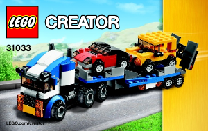 Bruksanvisning Lego set 31033 Creator Fordontransport