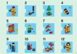 Manual Lego set 4428 City Advent calendar