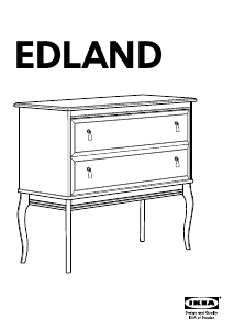 Priručnik IKEA EDLAND (2 drawers) Komoda