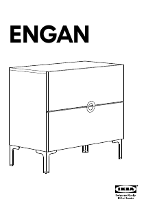 사용 설명서 이케아 ENGAN (2 drawers) 드레서