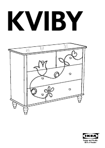 Εγχειρίδιο IKEA KVIBY Συρταριέρα