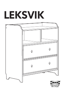 Návod IKEA LEKSVIK (2 drawers) Komoda