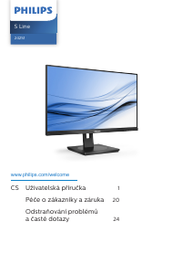 Manuál Philips 242S1AE S Line LED monitor