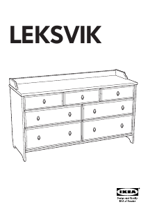 كتيب تسريحة LEKSVIK (7 drawers) إيكيا