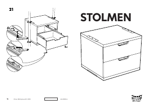 Hướng dẫn sử dụng IKEA STOLMEN Tủ ngăn kéo
